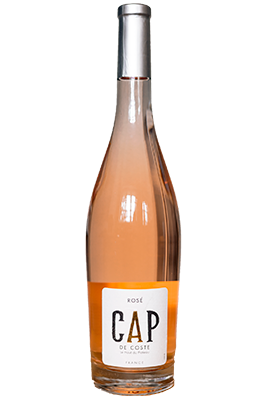 a bottle of wine with a white label from tukibar